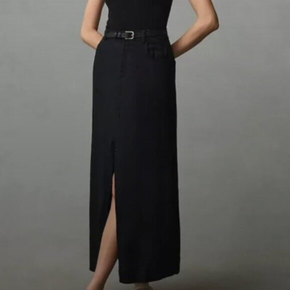 New PILCRO  the madi front-slit midi skirt - Picture 3 of 4